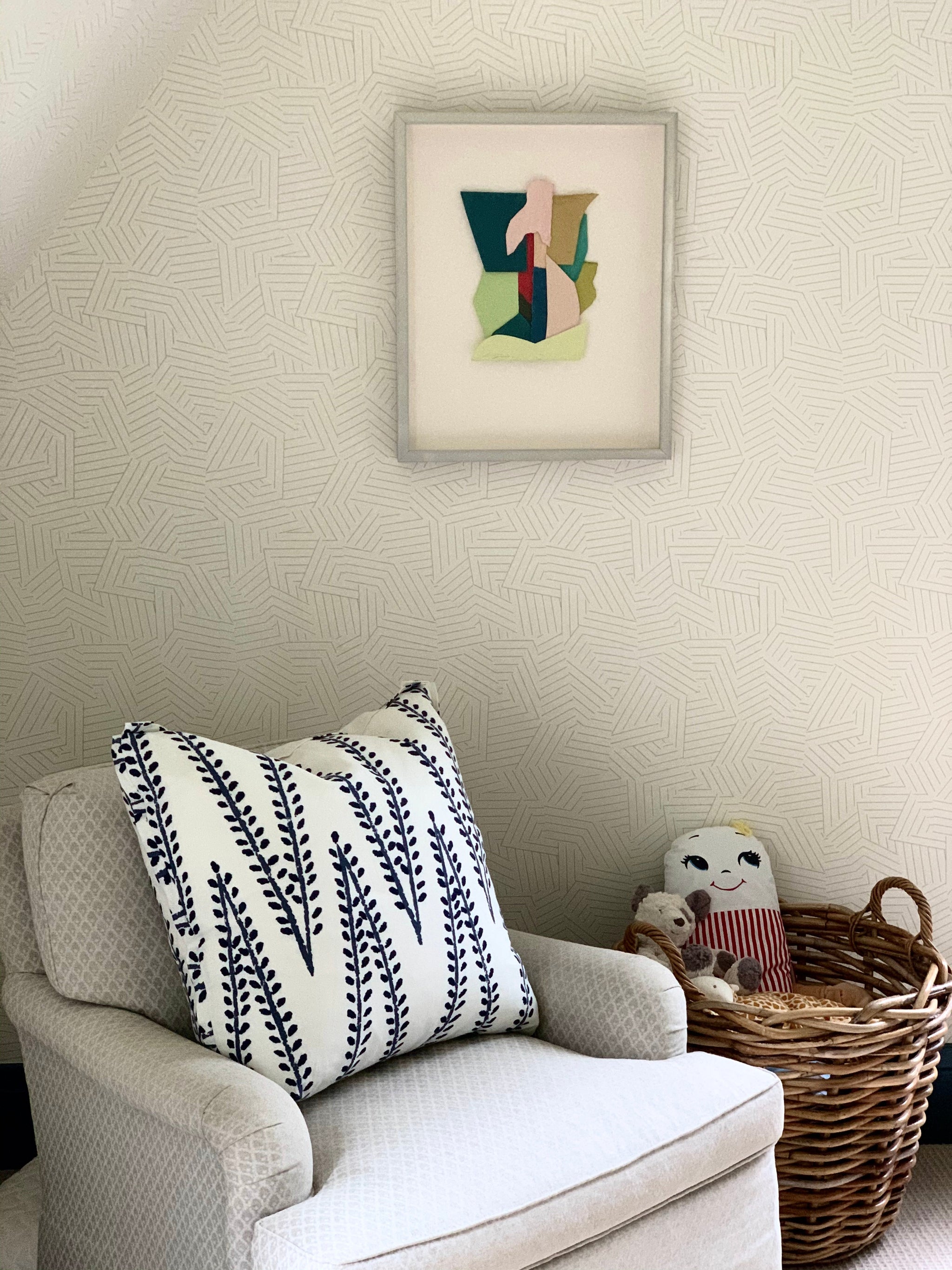 Tips on Pairing Wallpaper and Original Art by Missy Steffens