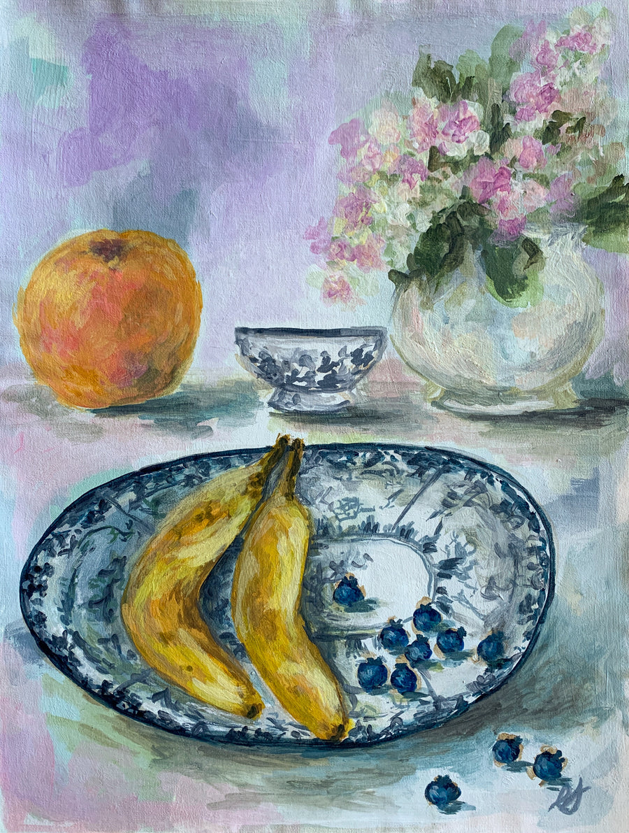 Apple, Bananas, and Blueberries