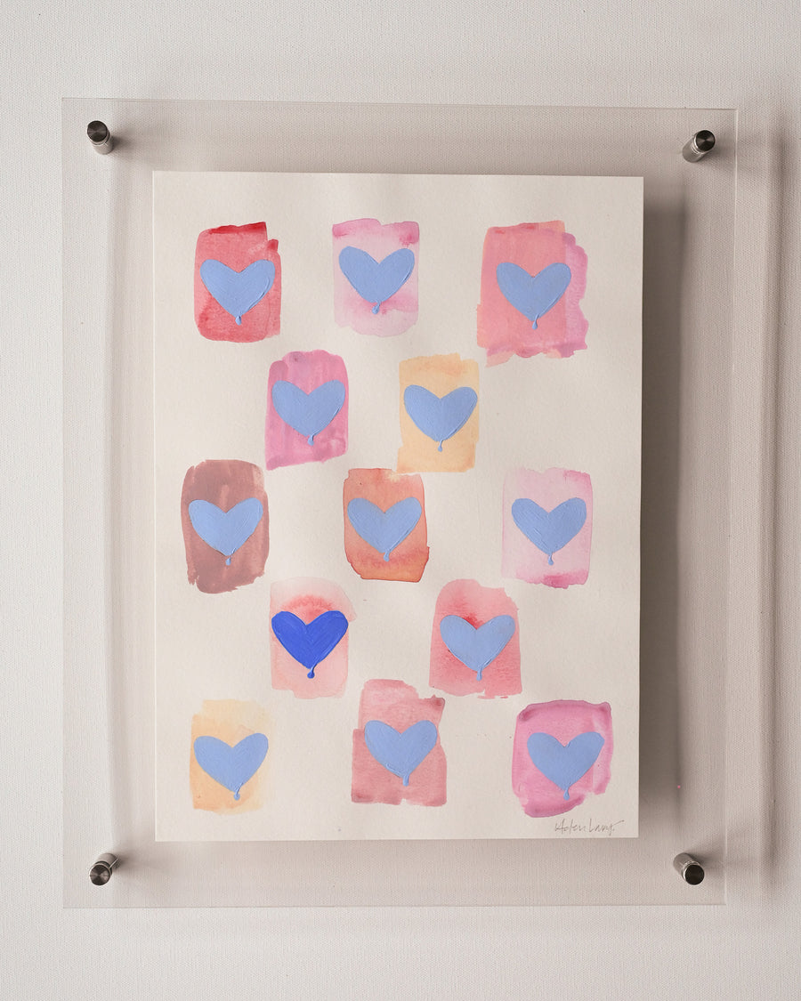 Blue Drip Hearts