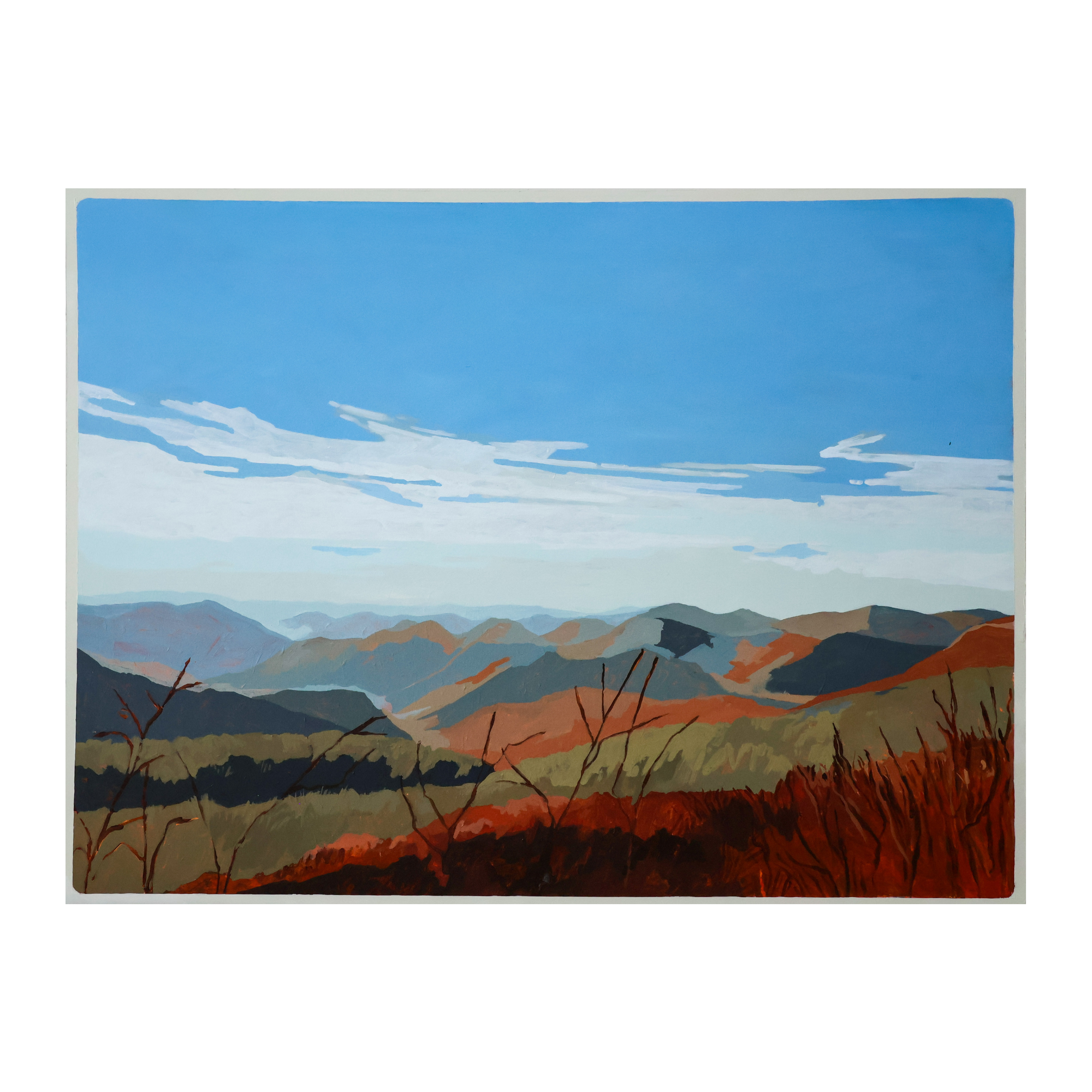 Blue Ridges Burning Fields