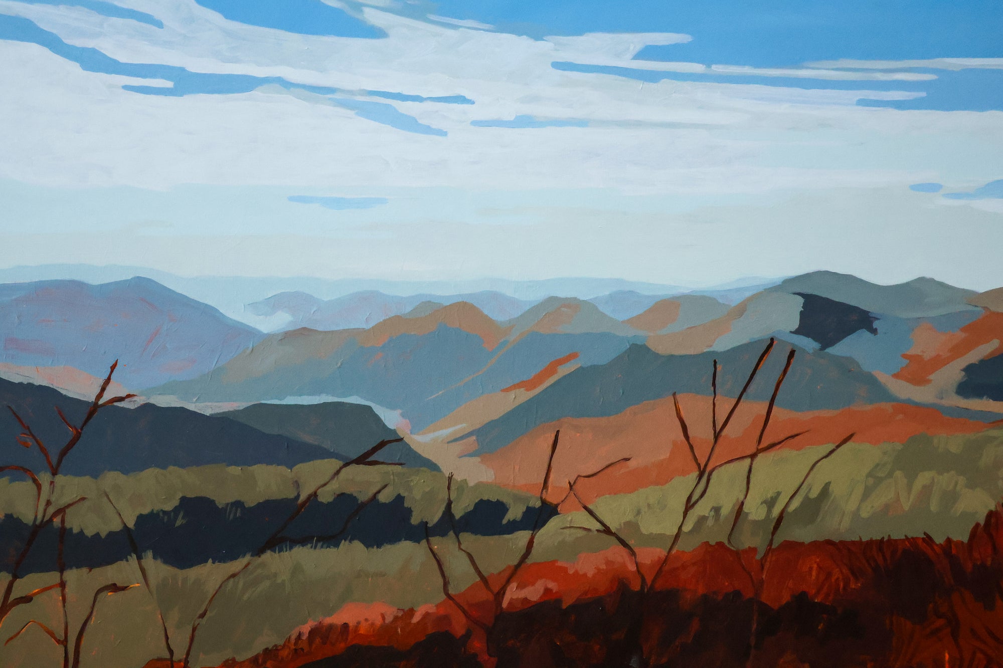 Blue Ridges Burning Fields