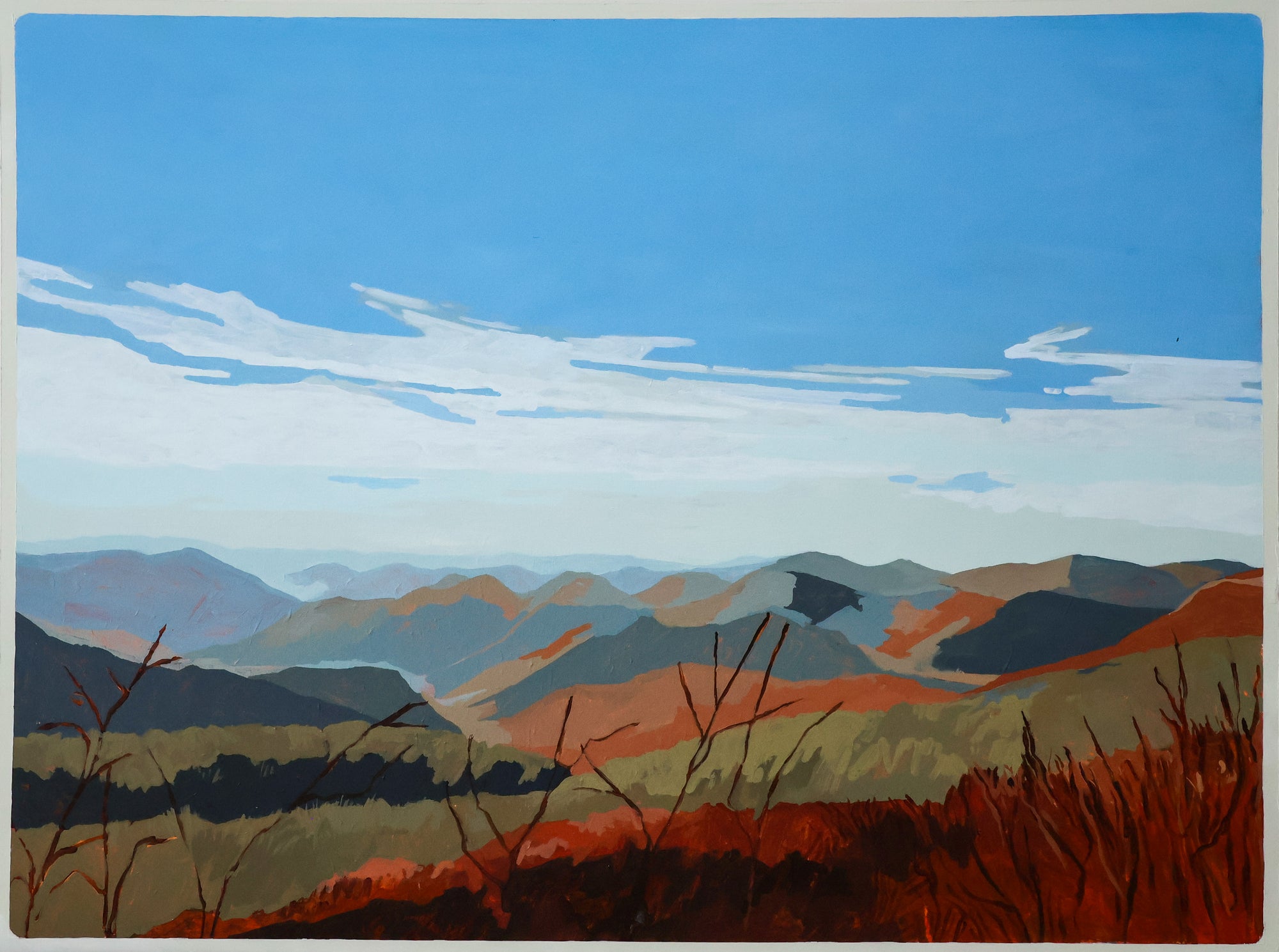Blue Ridges Burning Fields