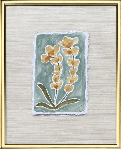 Golden Botanical On Paper I