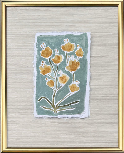 Golden Orchid on Paper III