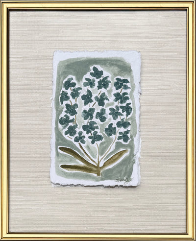 Indigo Botanical on Paper II