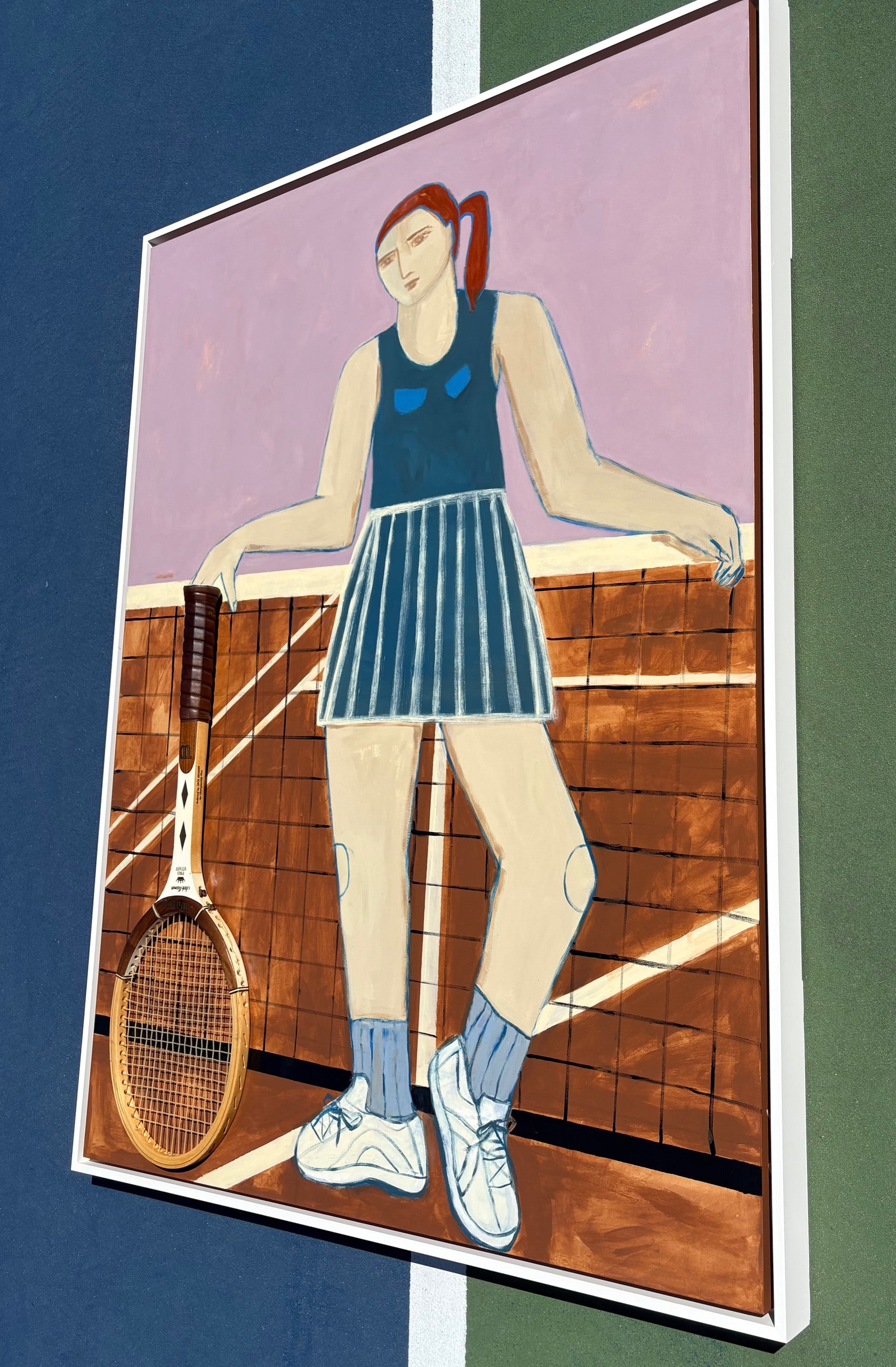 Geraldine and a Clay Court