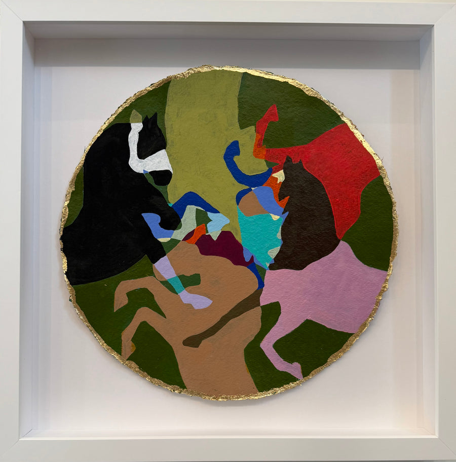 Green Tangled Horses I