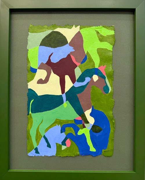 Green Tangled Horses