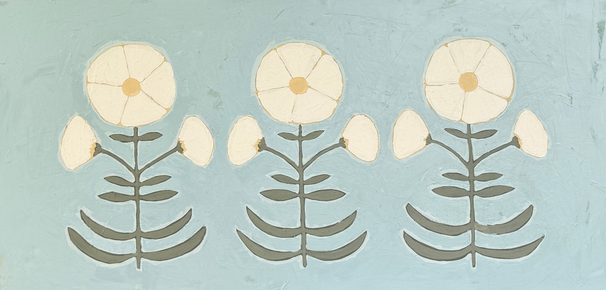 Jaipur Botanical Trio in Cornflower Blue