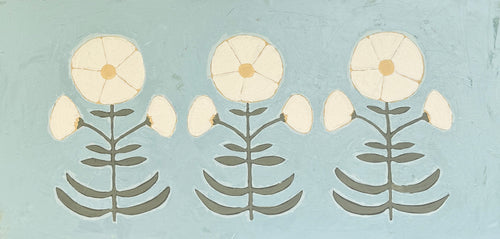 Jaipur Botanical Trio in Cornflower Blue