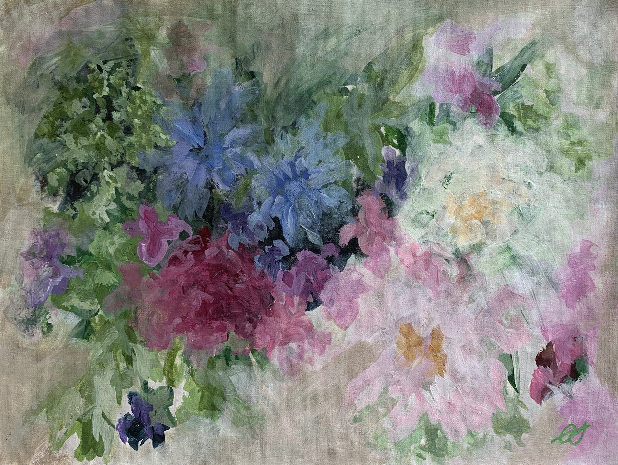 Lily of the Nile and Sweet Pea