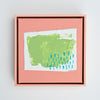 Lush Green on Crushed Coral