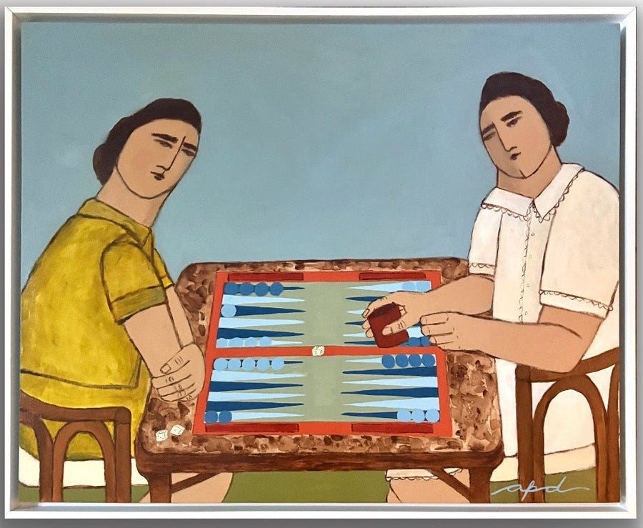 Mary Spencer and Edith and Backgammon