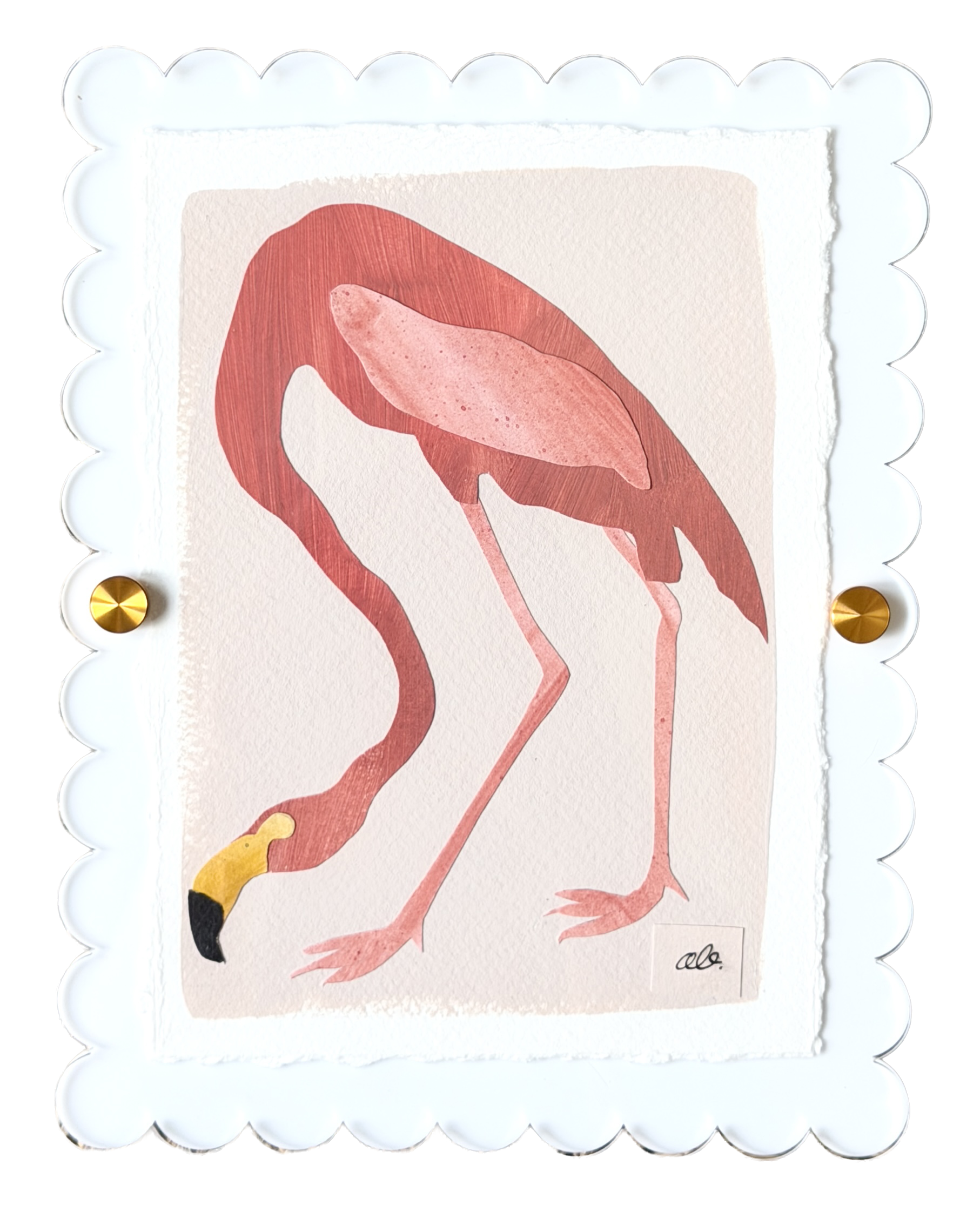 Mini Flamingo on Pink