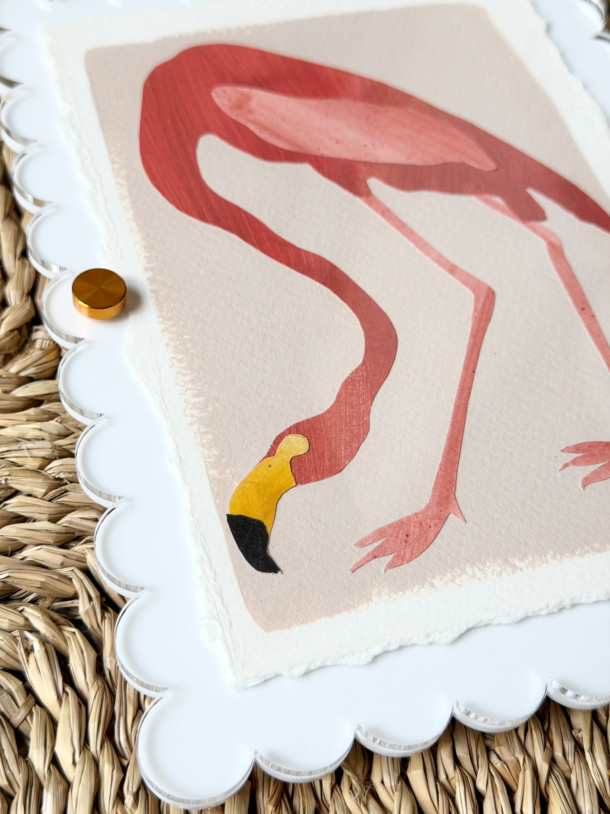 Mini Flamingo on Pink