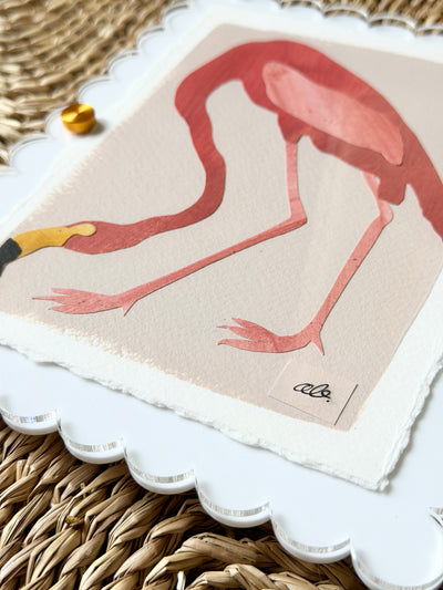 Mini Flamingo on Pink