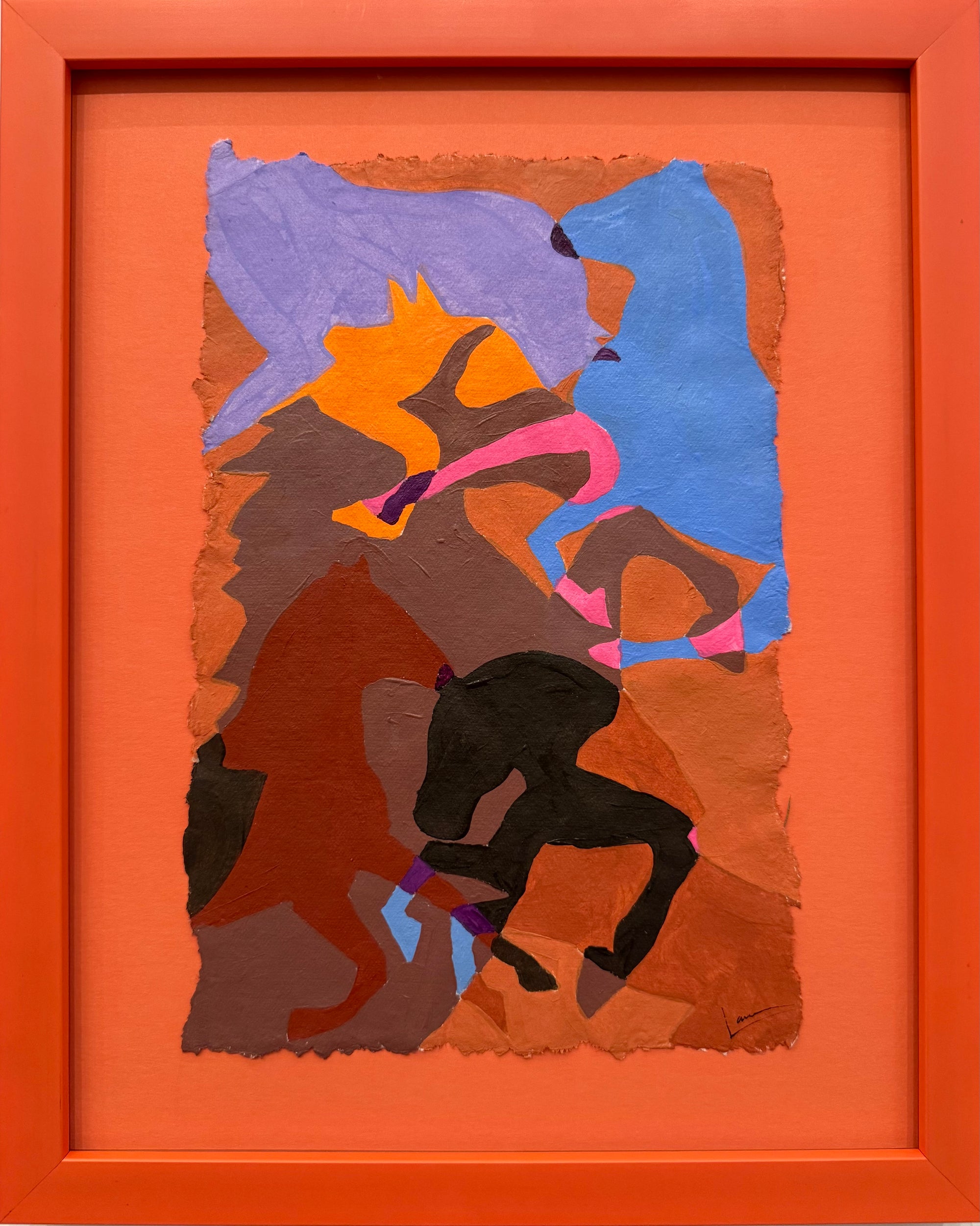 Orange Tangled Horses