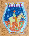 Peach Cowboy Vase