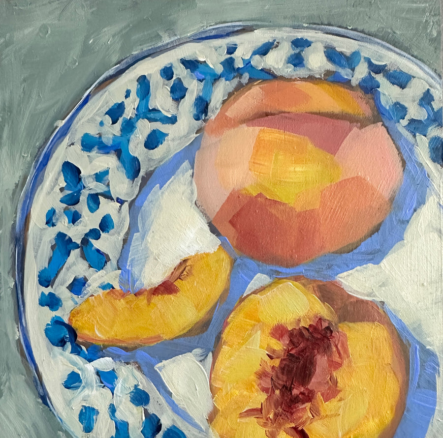 Peaches on a Plate
