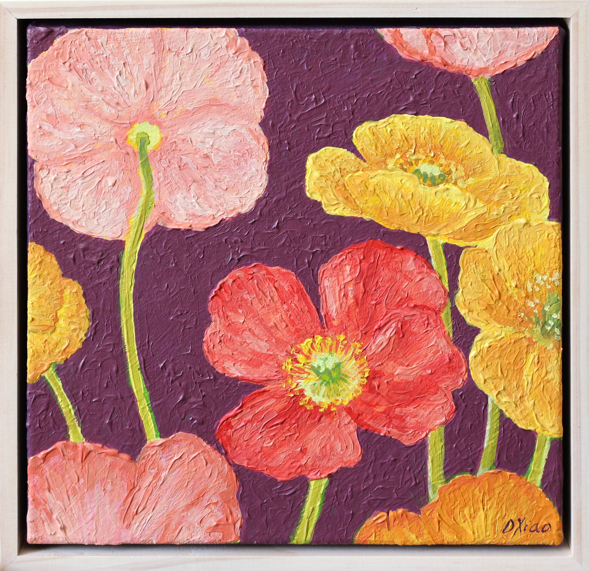 Poppies on Mauve
