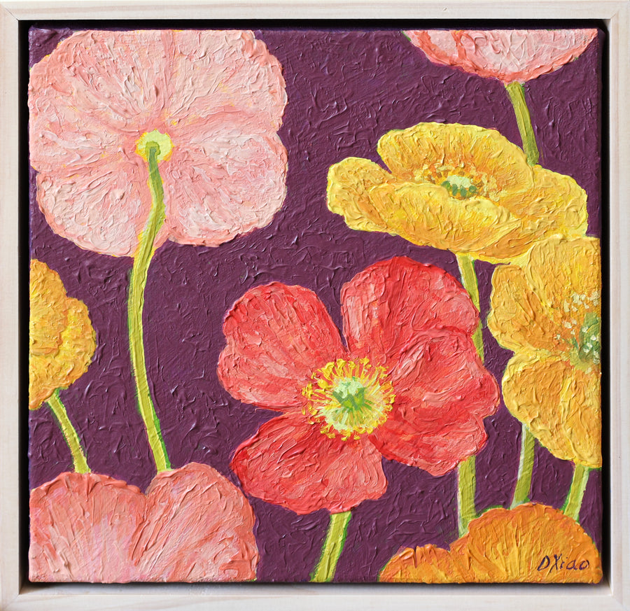 Poppies on Mauve