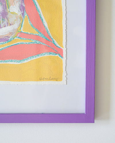 Purple Tulip on Coral 2