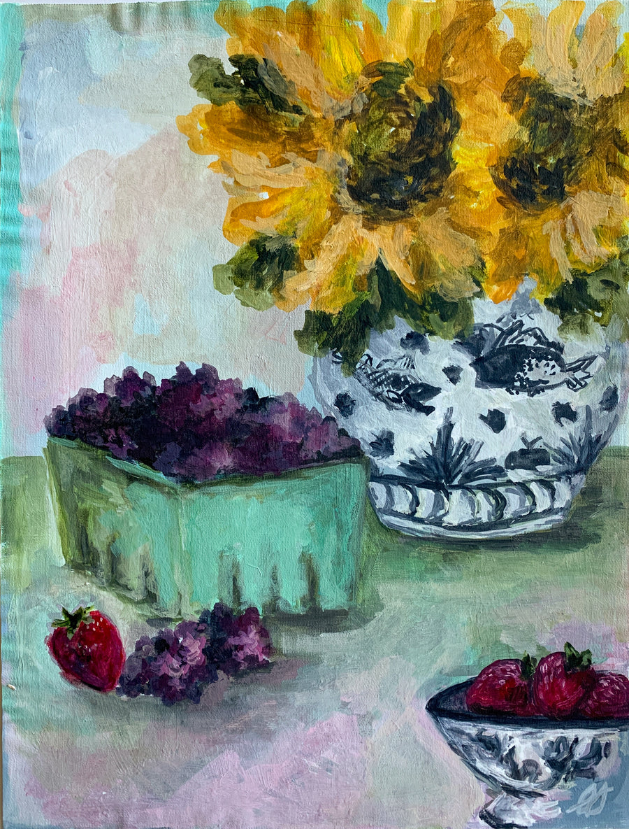 Sunflowers and Berries