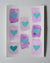 Teal Drip Hearts