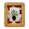 Tulips in Black Vase