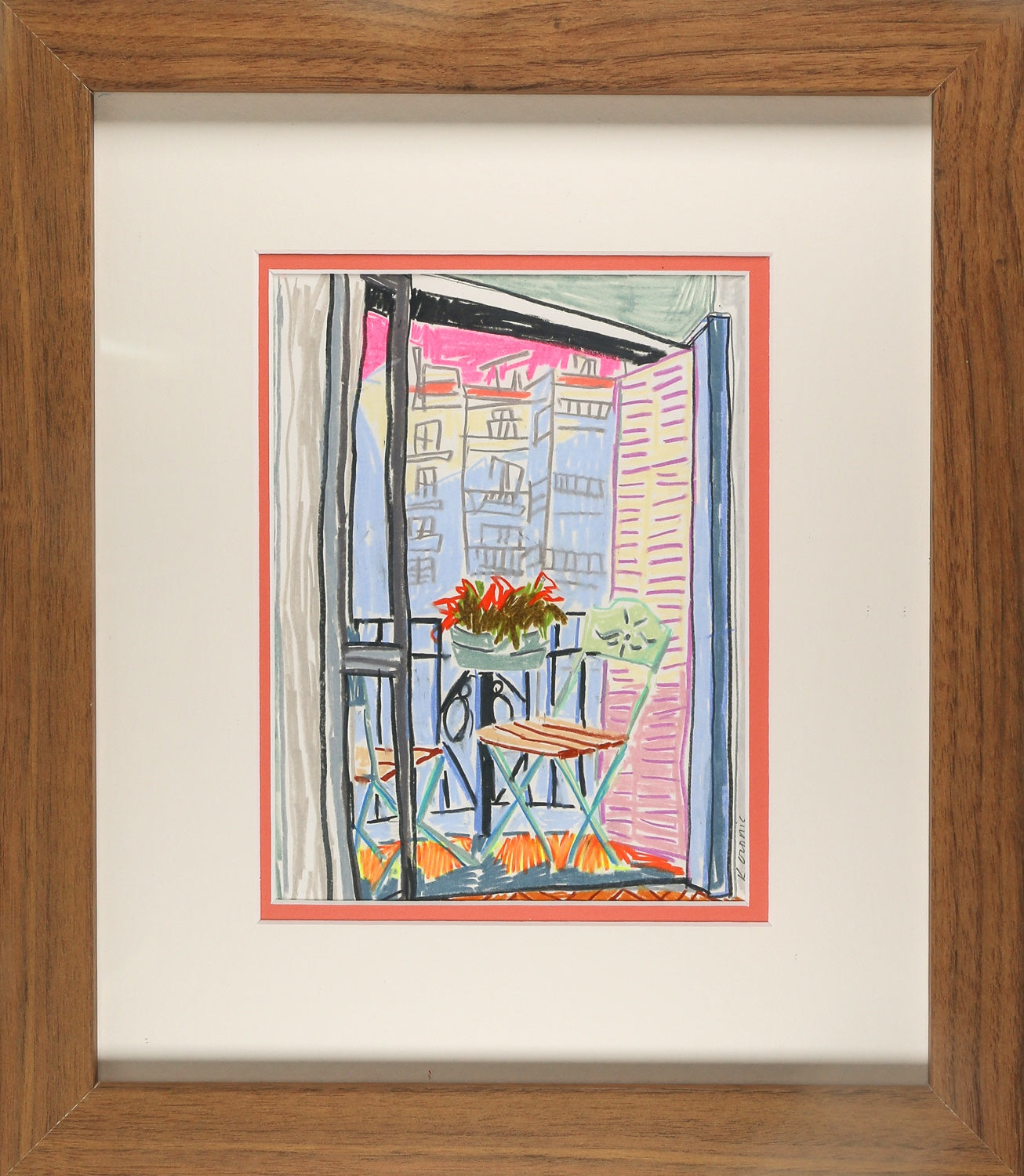 The Balcony at 47 in Pink